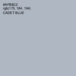 #AFB8C2 - Cadet Blue Color Image